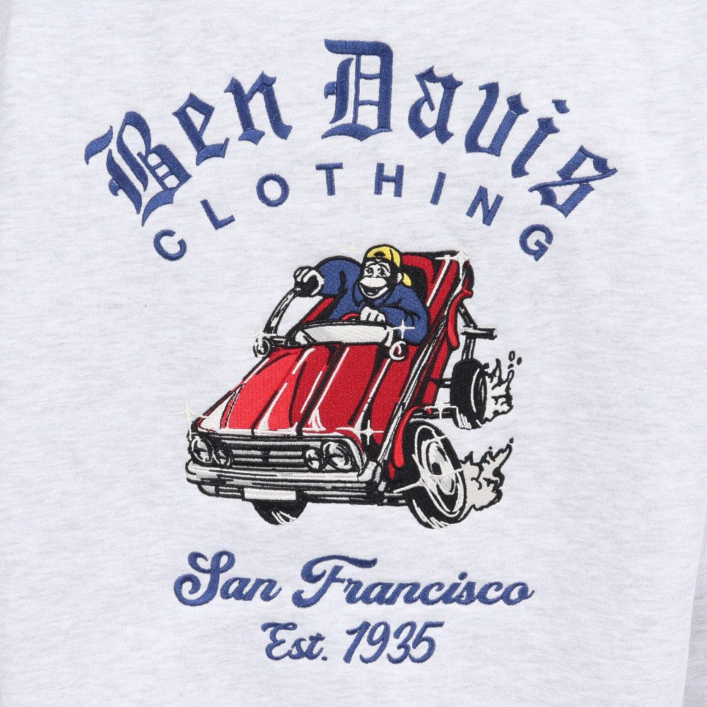 ベンデイビス（BEN DAVIS）（メンズ）バック刺繍 クルーネック