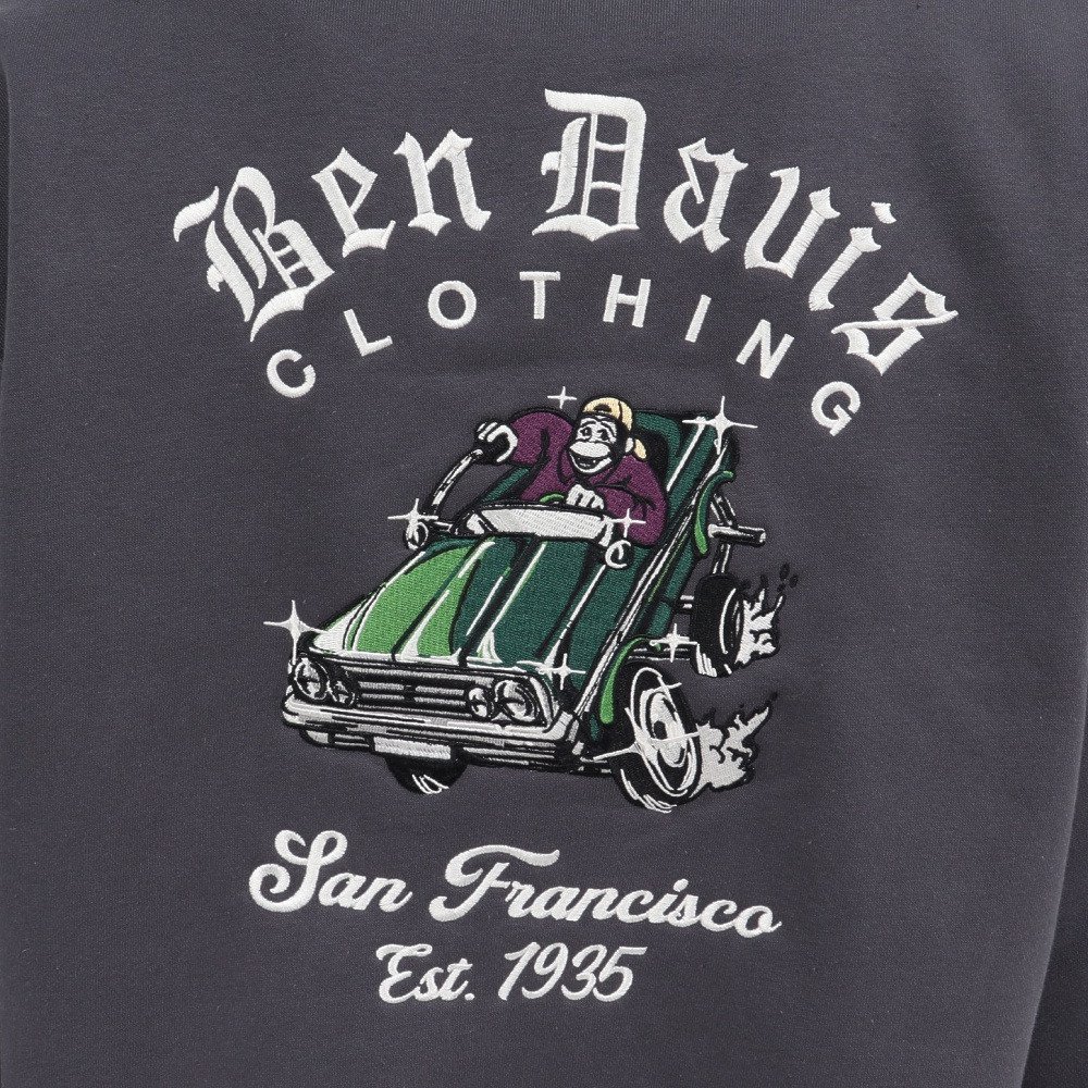 ベンデイビス（BEN DAVIS）（メンズ）バック刺繍 クルーネック