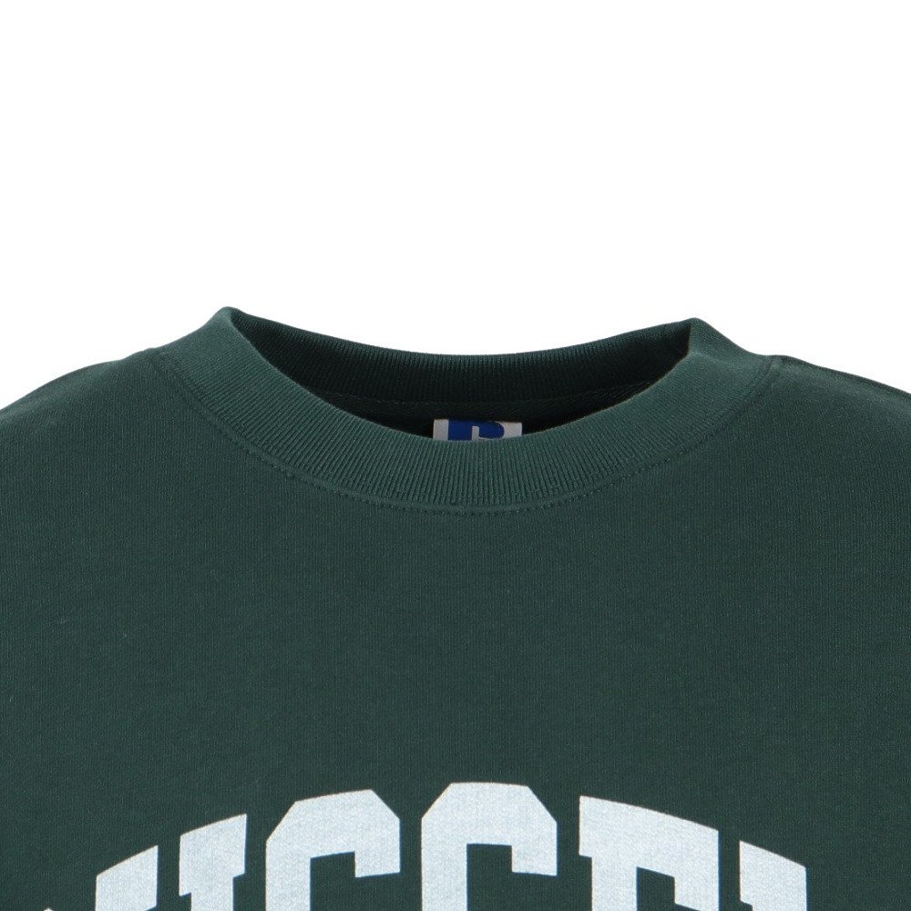ラッセル（RUSSELL）（メンズ）C100 アーチロゴ クルーネック スウェットシャツ RBM25F0007 DGRN