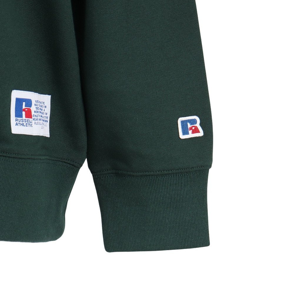 ラッセル（RUSSELL）（メンズ）C100 アーチロゴ クルーネック スウェットシャツ RBM25F0007 DGRN