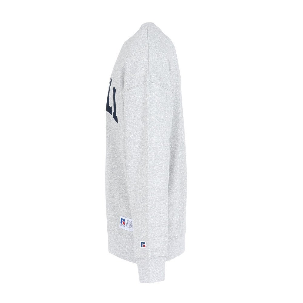 ラッセル（RUSSELL）（メンズ）C100 アーチロゴ クルーネック スウェットシャツ RBM25F0007 MGRY