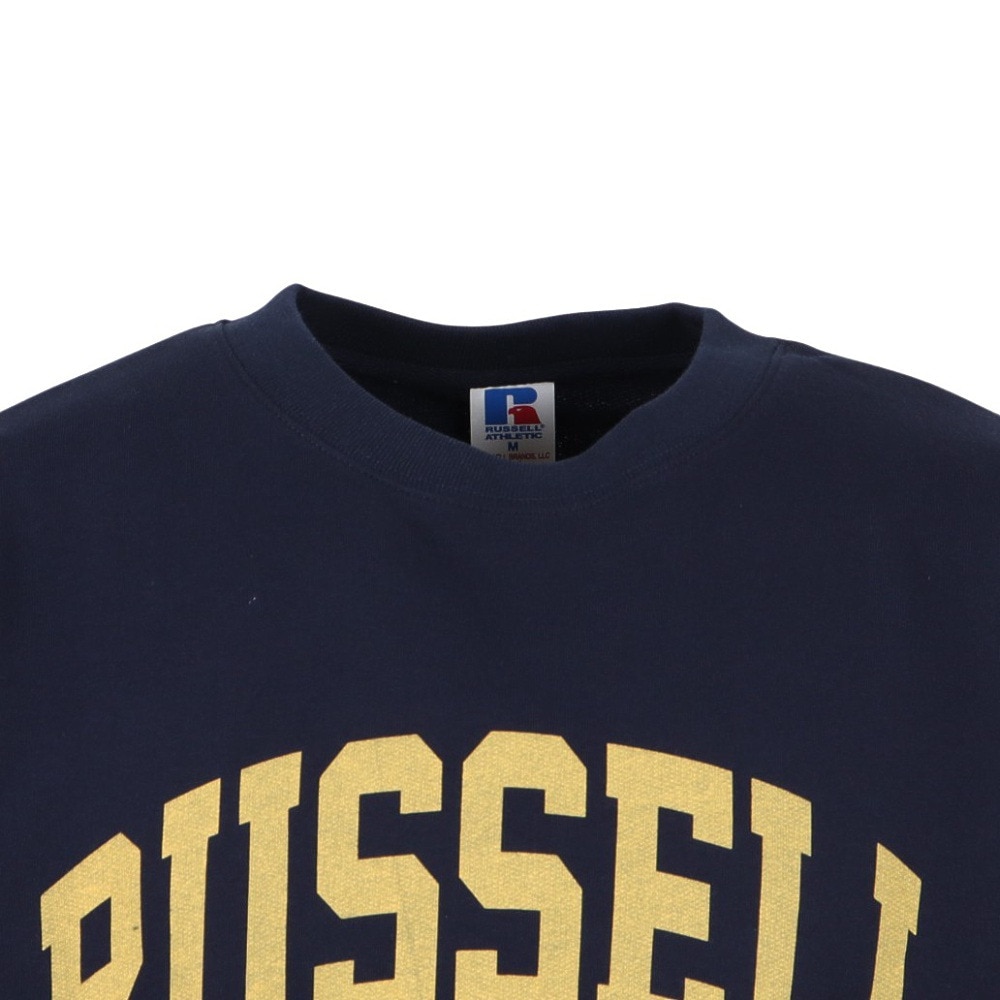 ラッセル（RUSSELL）（メンズ）C100 アーチロゴ クルーネック スウェットシャツ RBM25F0007 NVY