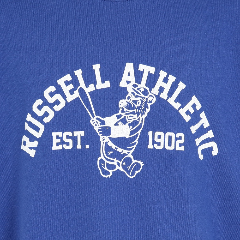 ラッセル（RUSSELL）（メンズ）C100 BB ベア クルーネック スウェットシャツ RBM25F0009 BLU