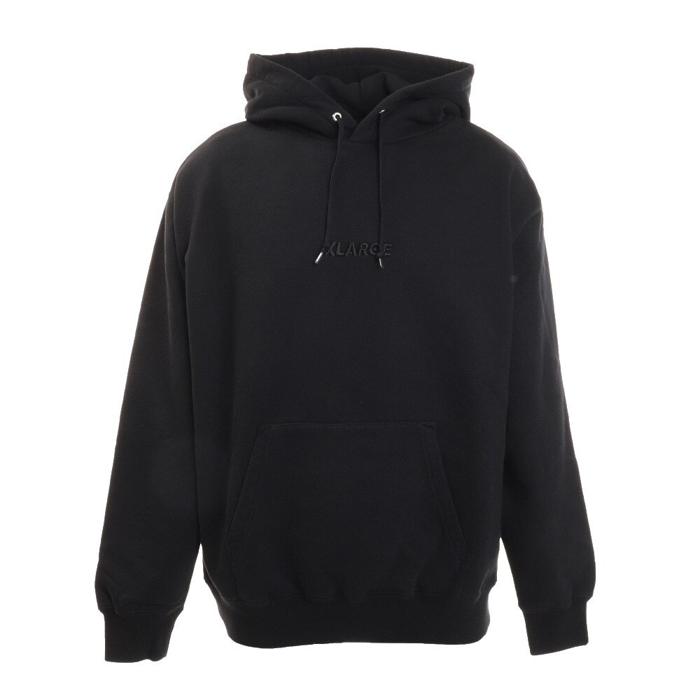  パーカー EMBROIDERY スタンダードロゴ プルオーバーフーディー 01194202 BLACK