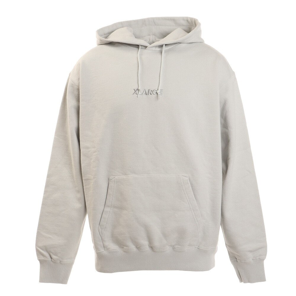  パーカー EMBROIDERY スタンダードロゴ プルオーバーフーディー 01194202 SILVER