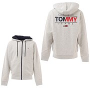 トミー ジーンズ（TOMMY JEANS）（メンズ）ジップパーカー Throughs DM11629-PJ4