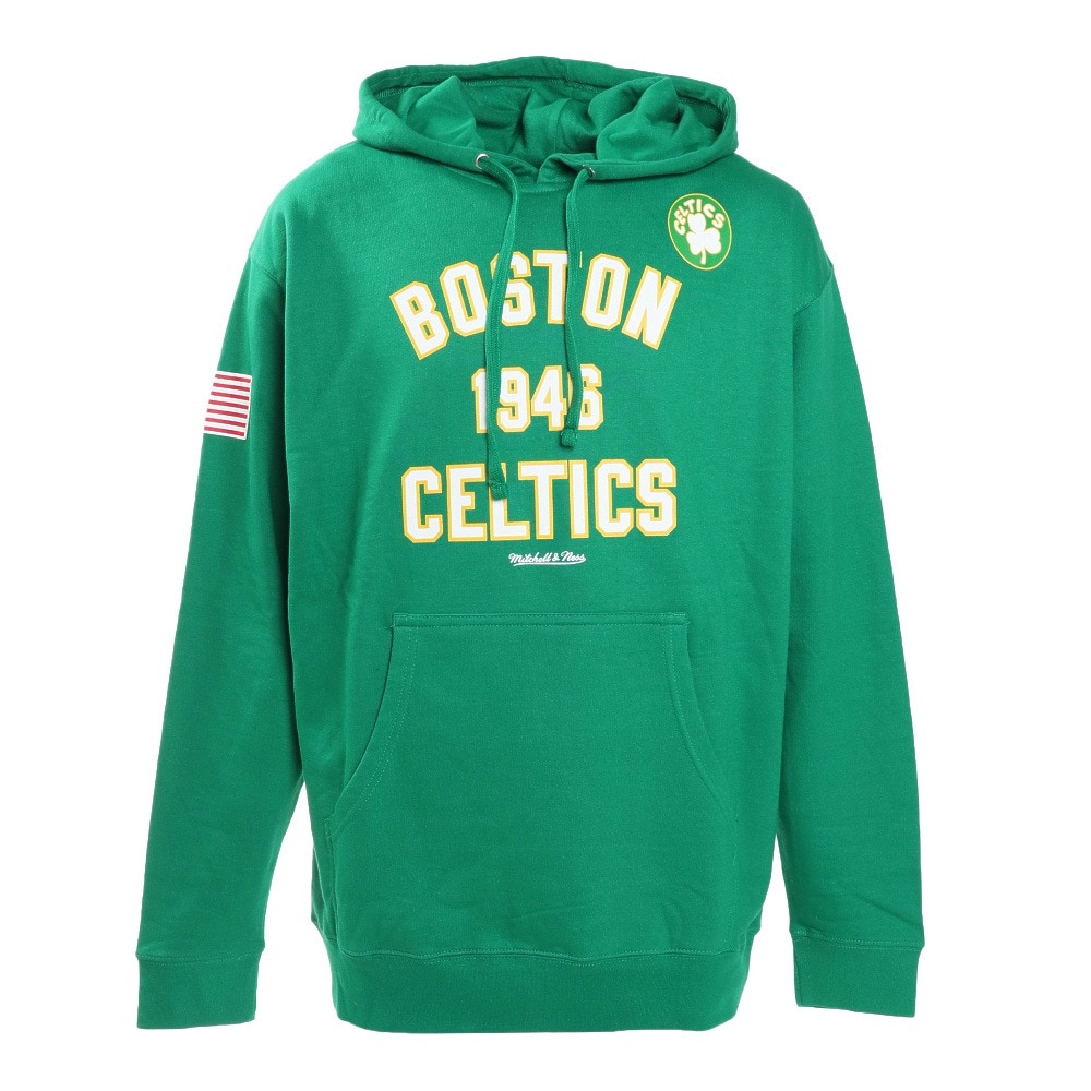 ミッチェルアンドネス（Mitchell&Ness）（メンズ）NBA Boston Celtics フーディ BA4CMC-BCE-E-L6N