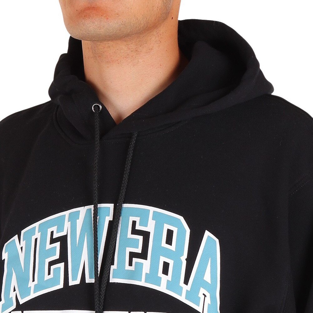ニューエラ（NEW ERA）（メンズ）裏毛 オーバーサイズド プルオーバーフーディー Classic College カレッジロゴ ブラック 13330910