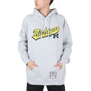 ミッチェルアンドネス（Mitchell&Ness）（メンズ）パーカー メンズ NCAA SCRIPT HOODY MICHIGA BMPHTP21131-UMIGYHT