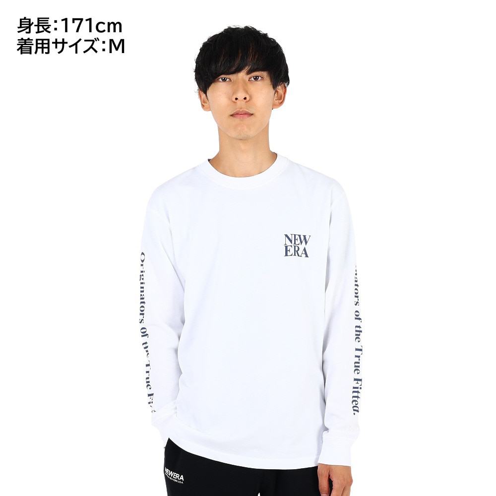 ニューエラ（NEW ERA）（メンズ、レディース）長袖コットンTシャツ Originators of the True Fitted 13755414