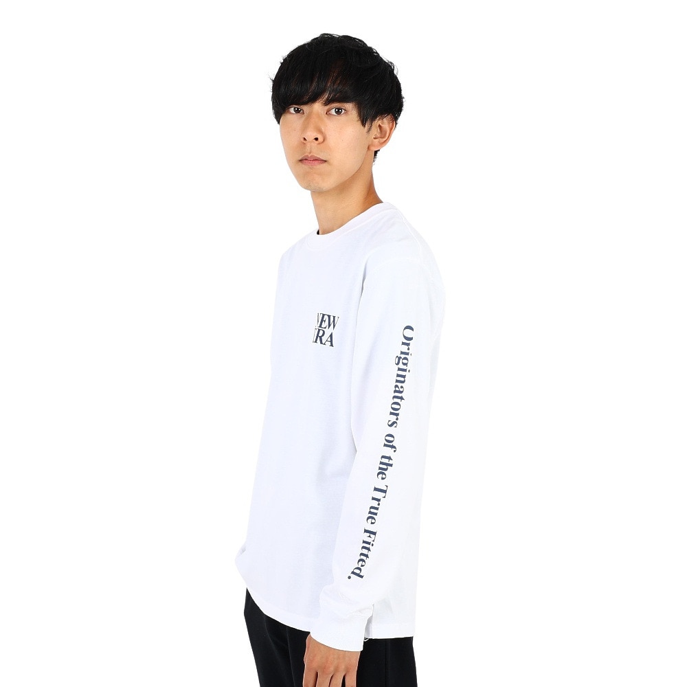 ニューエラ（NEW ERA）（メンズ、レディース）長袖コットンTシャツ Originators of the True Fitted 13755414