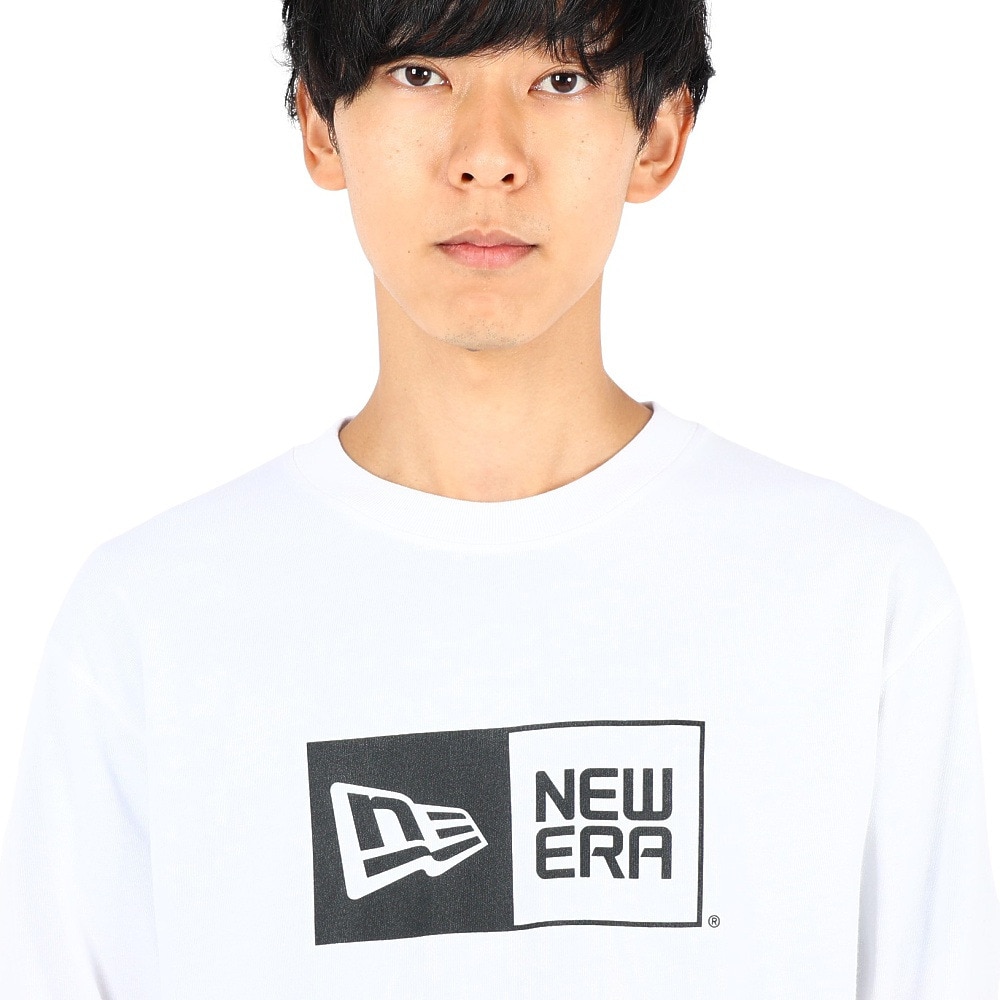 ニューエラ（NEW ERA）（メンズ、レディース）長袖コットンTシャツ ボックスロゴ 13755431