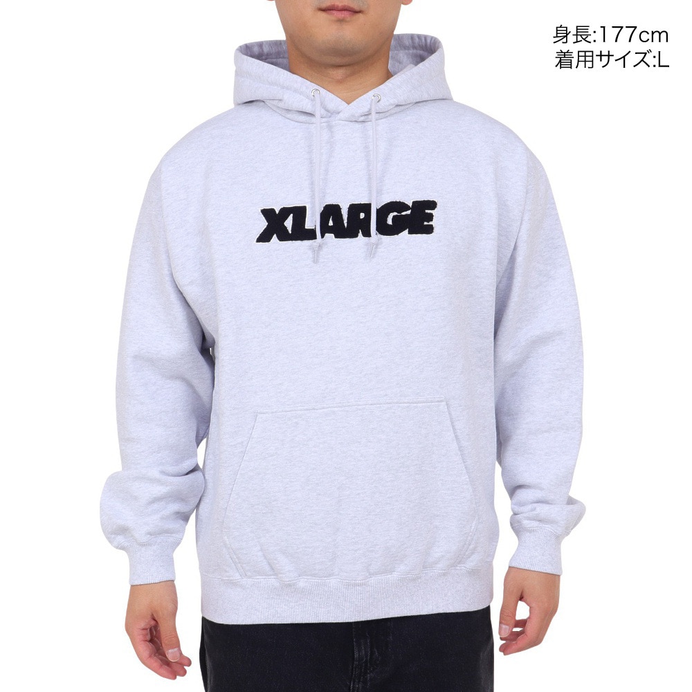 エクストララージ（XLARGE）（メンズ）パーカー メンズ STANDARD ロゴ フーデッド スウェットシャツ 101233012007-ASH