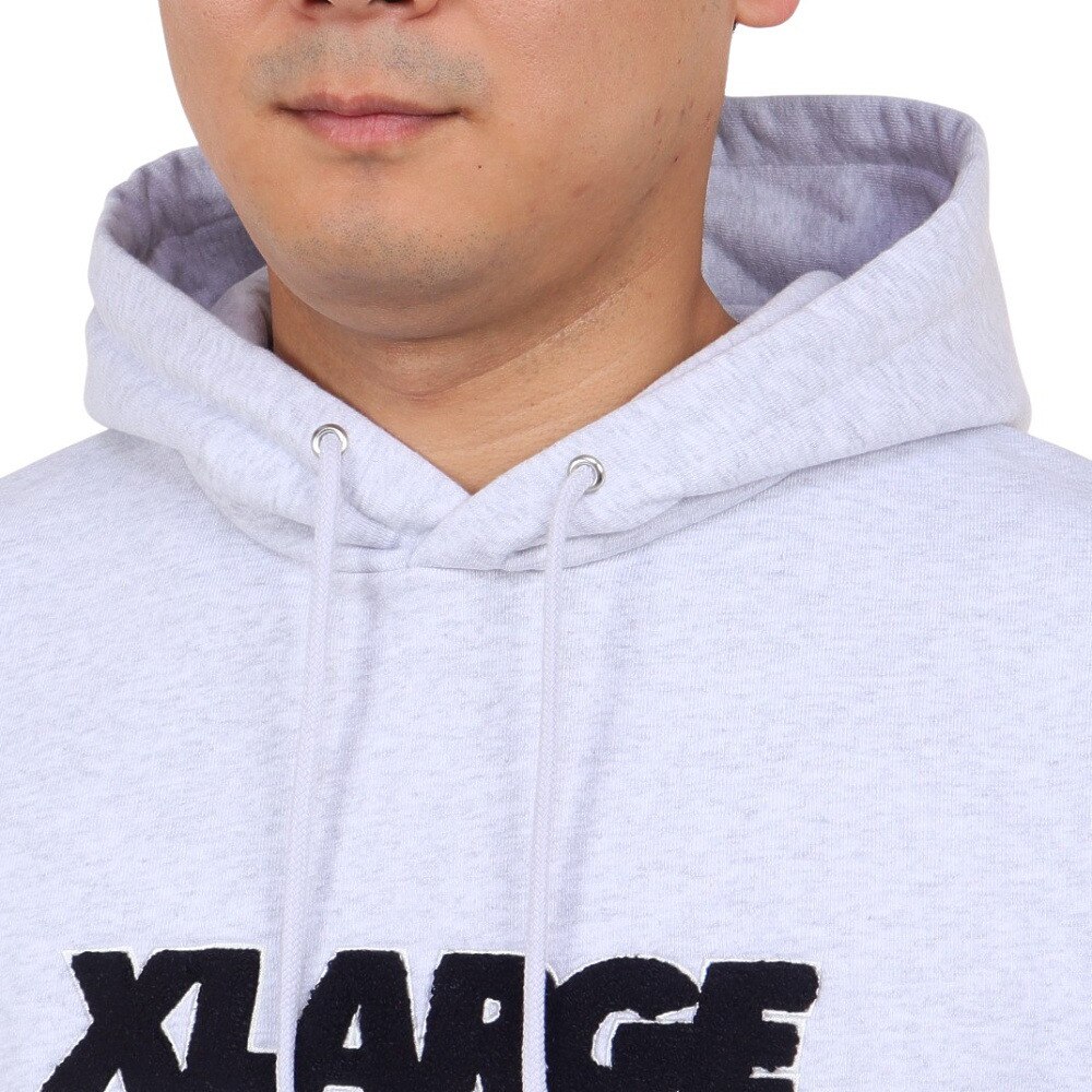 エクストララージ（XLARGE）（メンズ）パーカー メンズ STANDARD ロゴ フーデッド スウェットシャツ 101233012007-ASH