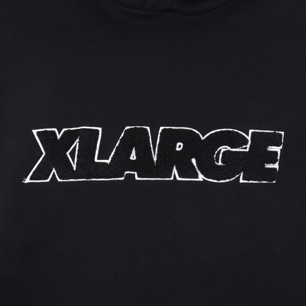 エクストララージ（メンズ）パーカー メンズ STANDARD ロゴ  スウェットシャツ 101233012007-BLACK