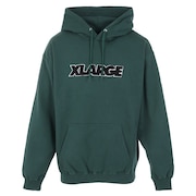 エクストララージ(メンズ)パーカー メンズ STANDARD ロゴ  スウェットシャツ 101233012007-GREEN