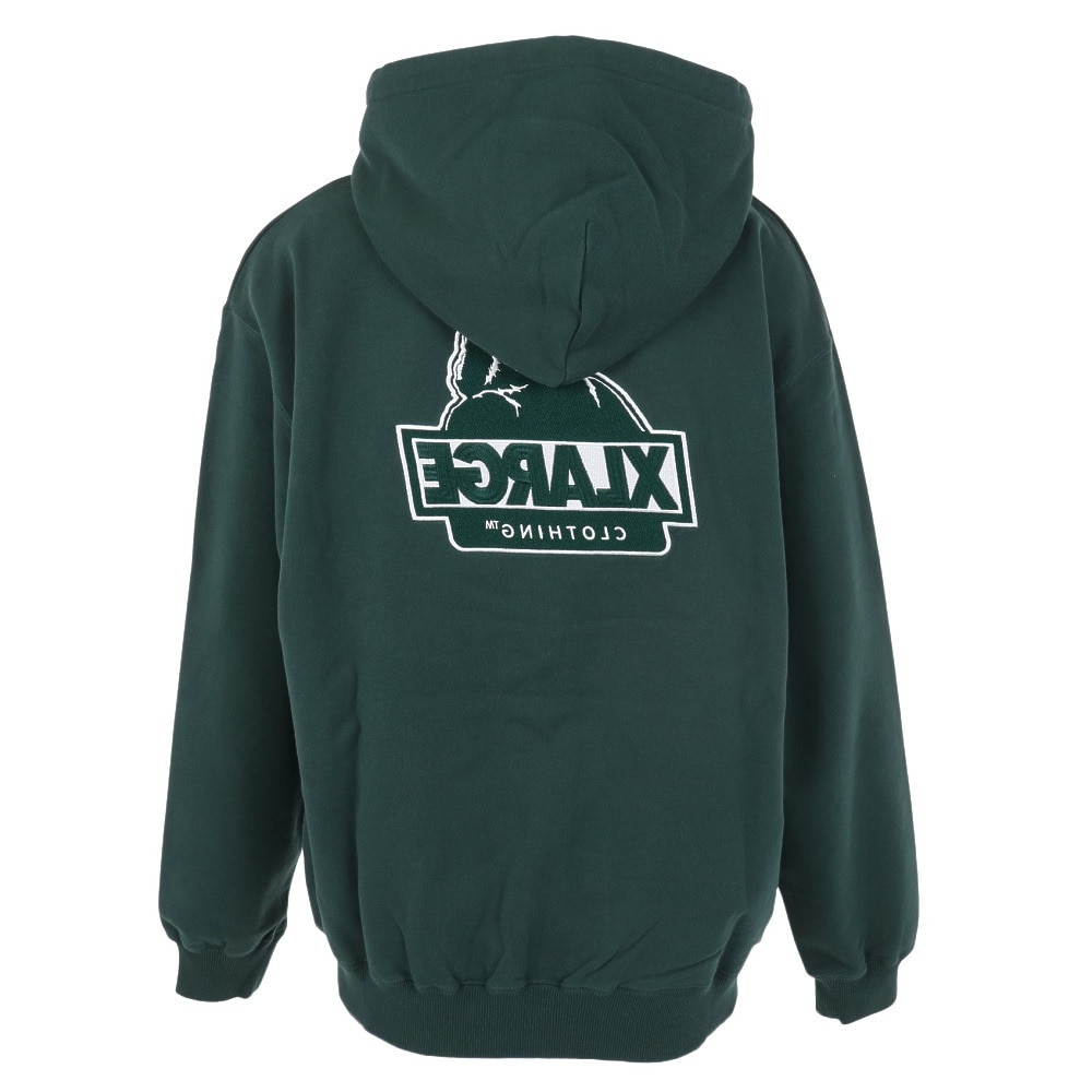 エクストララージ（XLARGE）（メンズ）パーカー メンズ BACKSIDE SLANTED OG ジップ 101233012008-GREEN