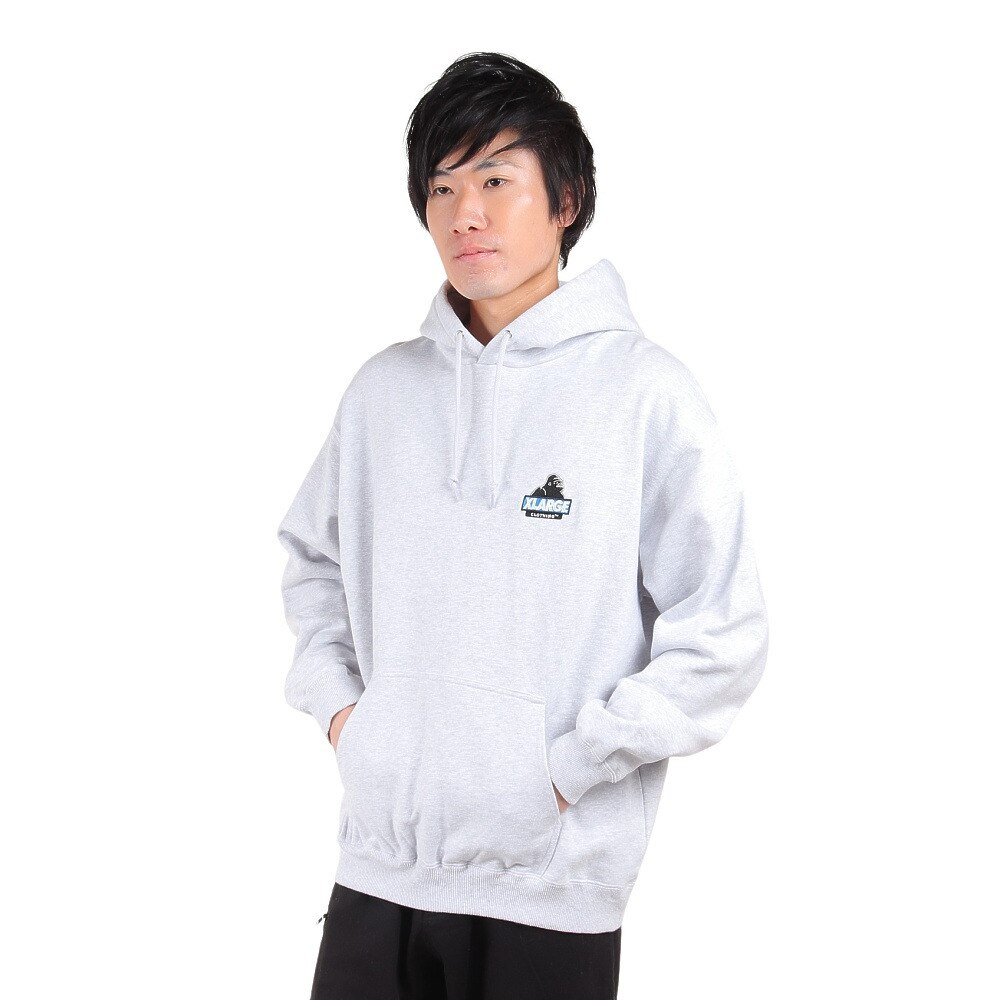エクストララージ(XLARGE)(メンズ)パーカー メンズ SLANTED OG スウェットシャツ 101233012011-ASH