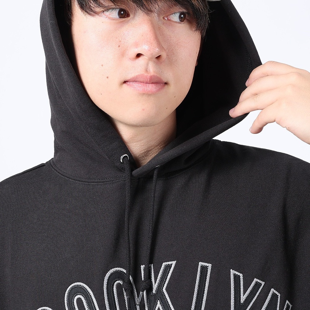 ヤックパック（YAK PAK）（メンズ）パーカー メンズ BKLN ワッペンプルパーカー 3710002-01 BLK |  スポーツ用品はスーパースポーツゼビオ
