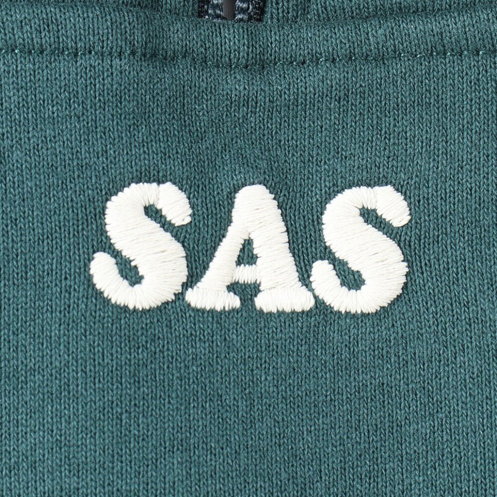 エスエーエス（S.A.S）（メンズ）ヘビー裏起毛ハーフジップ トレーナー SAS2325809-65:GREEN