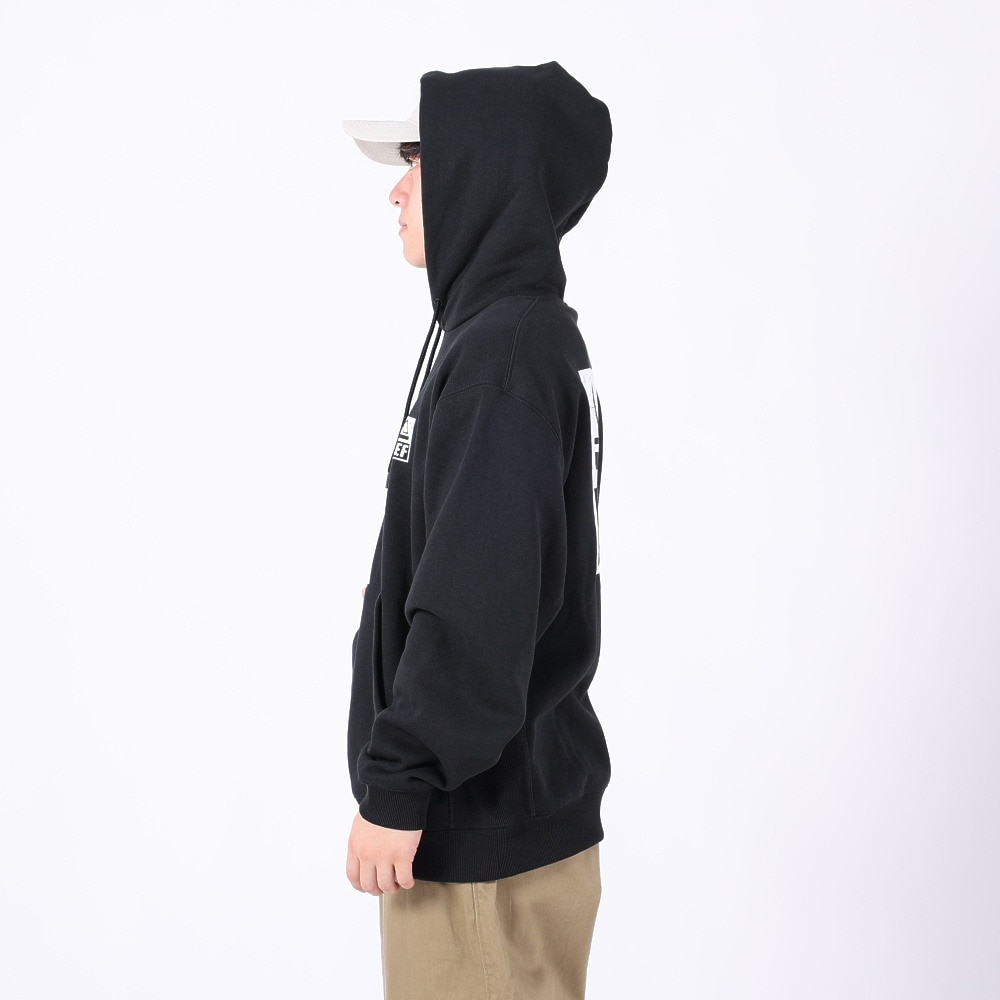 リーフ（REEF）（メンズ）スクエアロゴ フーディー RFPKM2301-BLK