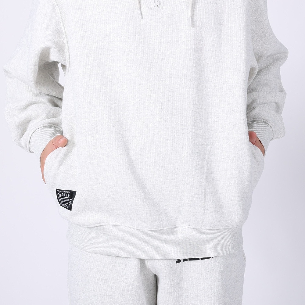 リーフ（REEF）（メンズ）ハーフジップ スウェットフーディー RFPKM2303-H.GRY