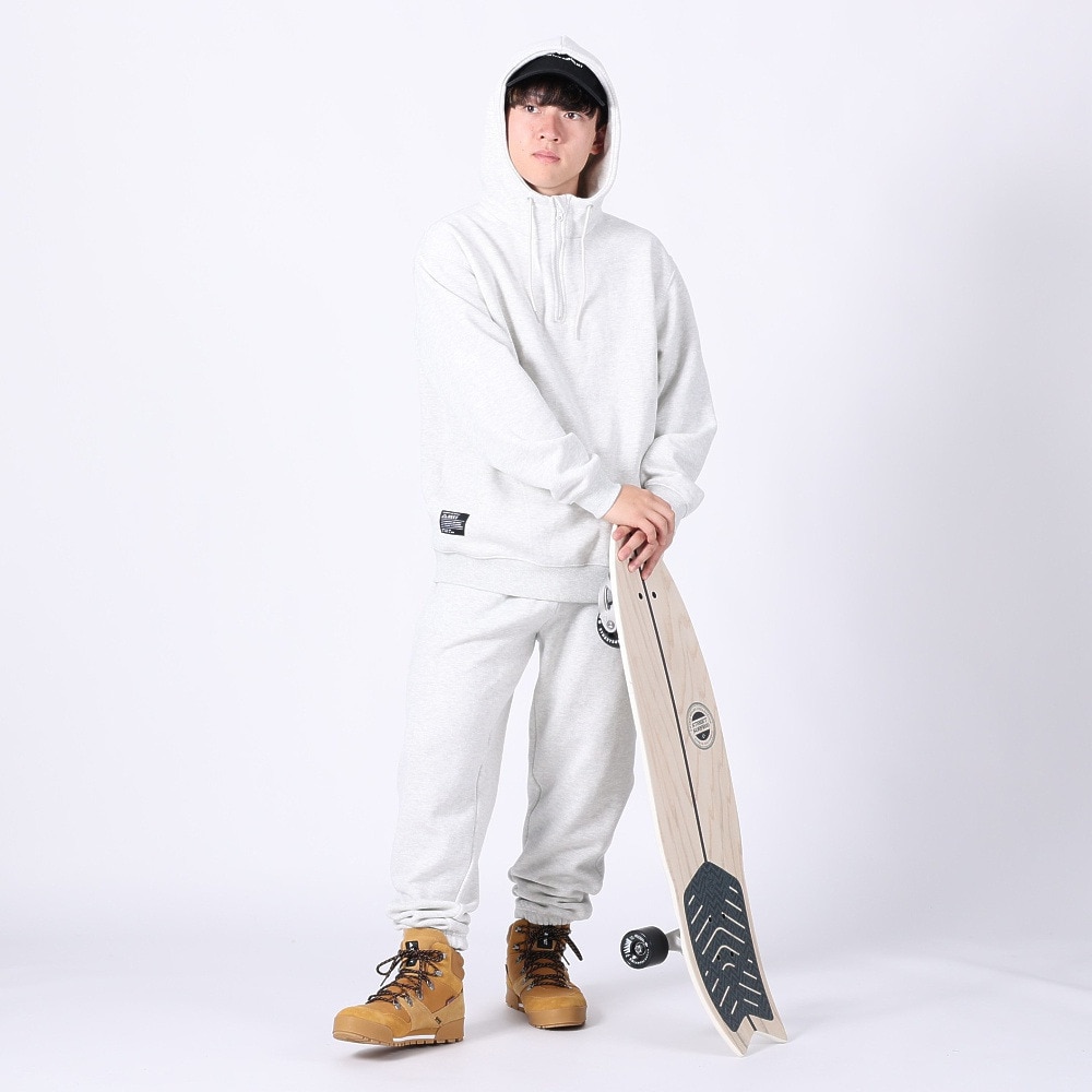 リーフ（REEF）（メンズ）ハーフジップ スウェットフーディー RFPKM2303-H.GRY