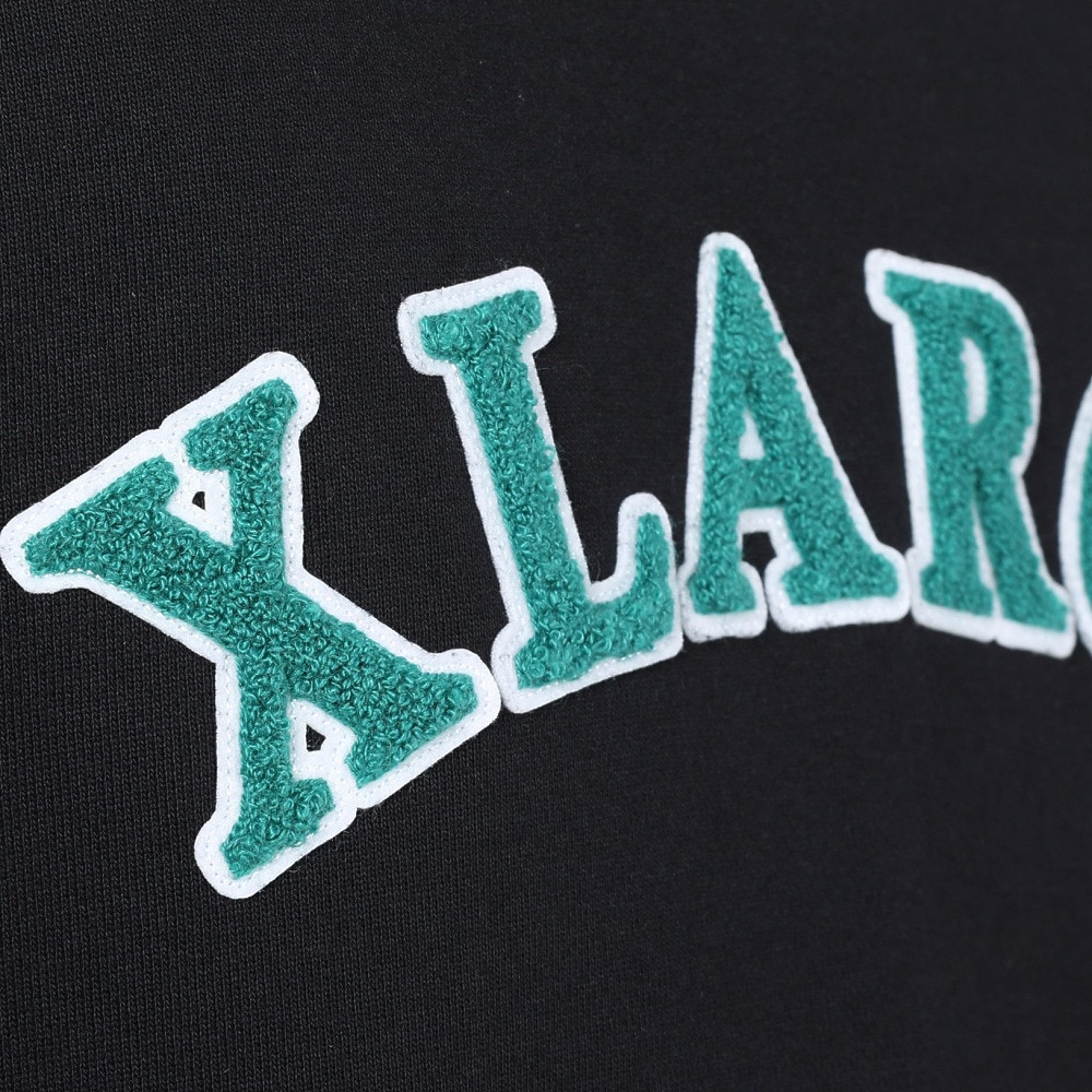 エクストララージ（XLARGE）（メンズ）STRIPED RIB スウェットフーディー 101234012006-BLACK