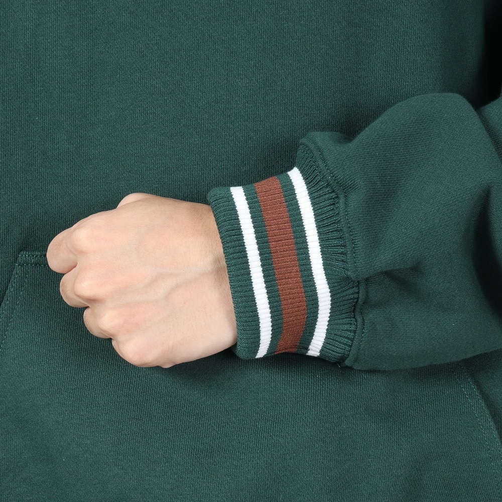 エクストララージ（XLARGE）（メンズ）STRIPED RIB スウェットフーディー 101234012006-GREEN