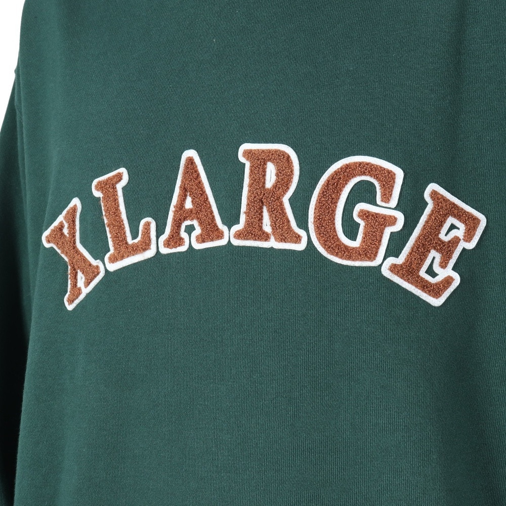 エクストララージ（XLARGE）（メンズ）STRIPED RIB スウェットフーディー 101234012006-GREEN