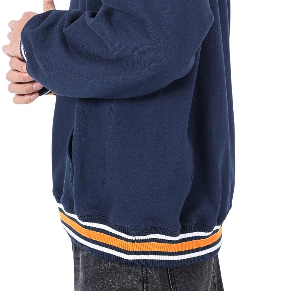 エクストララージ（XLARGE）（メンズ）STRIPED RIB スウェットフーディー 101234012006-NAVY