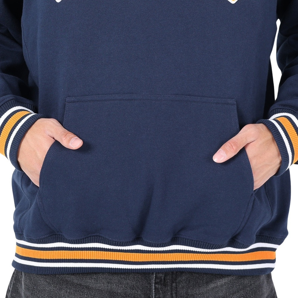 エクストララージ（XLARGE）（メンズ）STRIPED RIB スウェットフーディー 101234012006-NAVY
