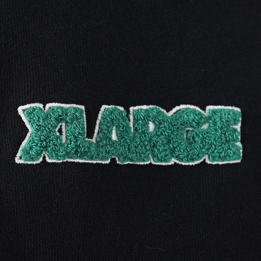 エクストララージ（XLARGE）（メンズ）CHENILLE スタンダード ロゴ スウェットフーディー 101234012009-BLACK