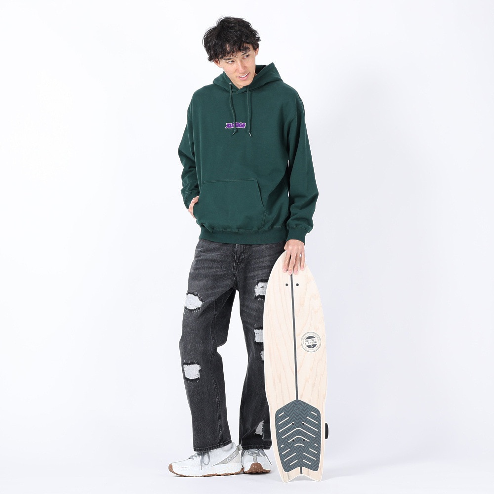 エクストララージ（XLARGE）（メンズ）CHENILLE スタンダード ロゴ スウェットフーディー 101234012009-GREEN
