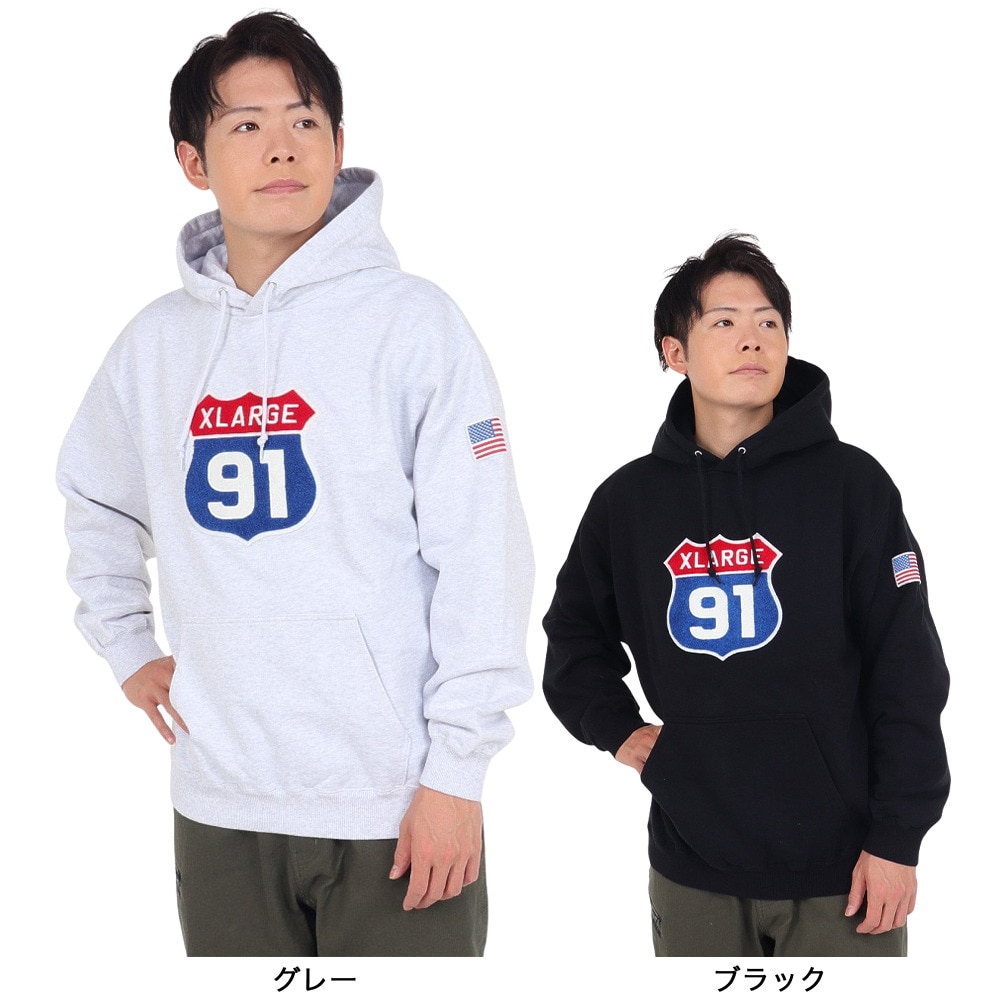エクストララージ（XLARGE）（メンズ）XL 91 フーデッド スウェットシャツ 101234012023-ASH