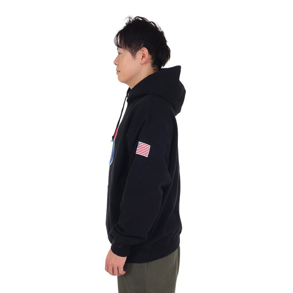 エクストララージ（XLARGE）（メンズ）XL 91 フーデッド スウェットシャツ 101234012023-BLACK