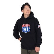 エクストララージ（XLARGE）（メンズ）XL 91 フーデッド スウェットシャツ 101234012023-BLACK