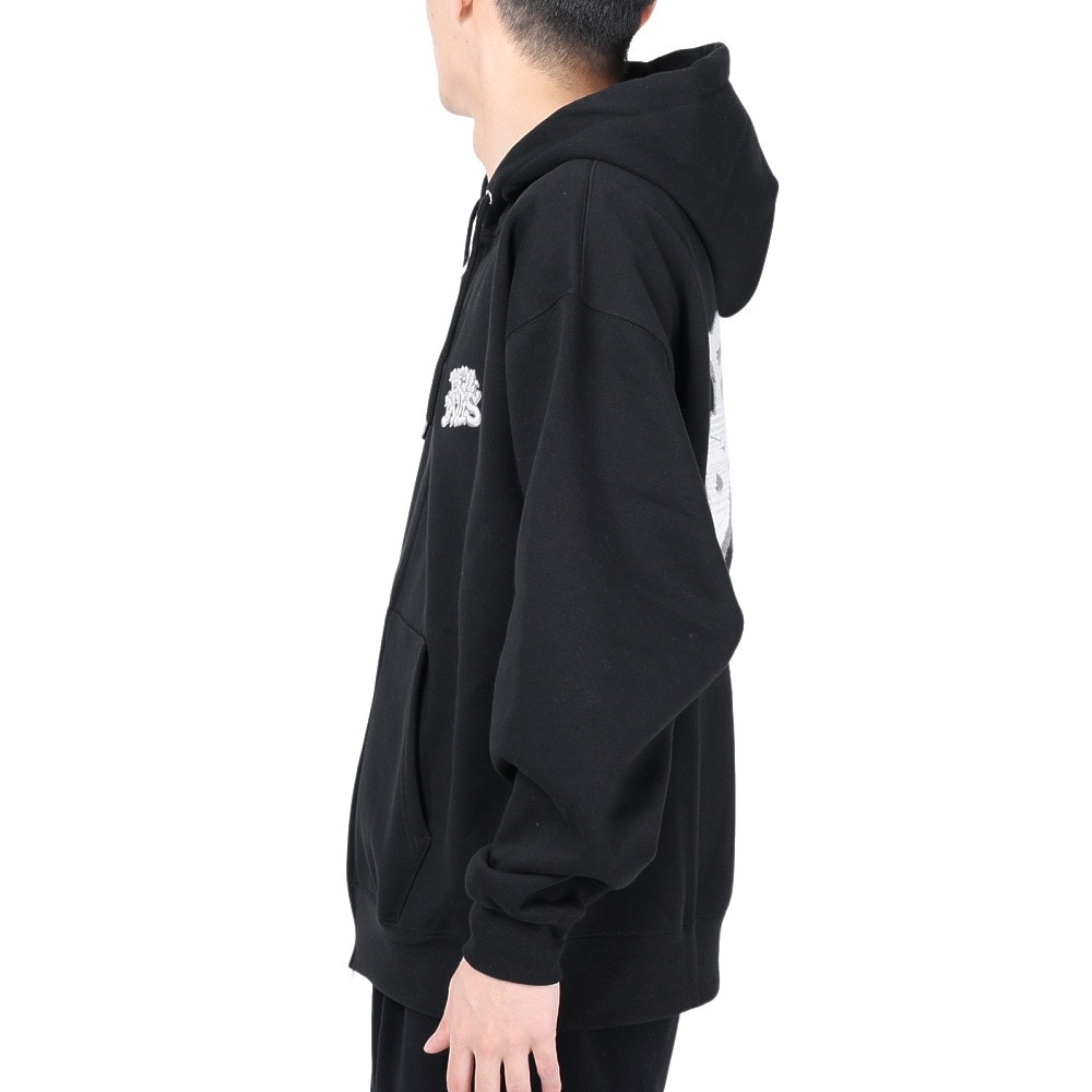 ベンデイビス（BEN DAVIS）（メンズ）スロー アップ フルジップ スウェットフーディー 24380012-01BLK