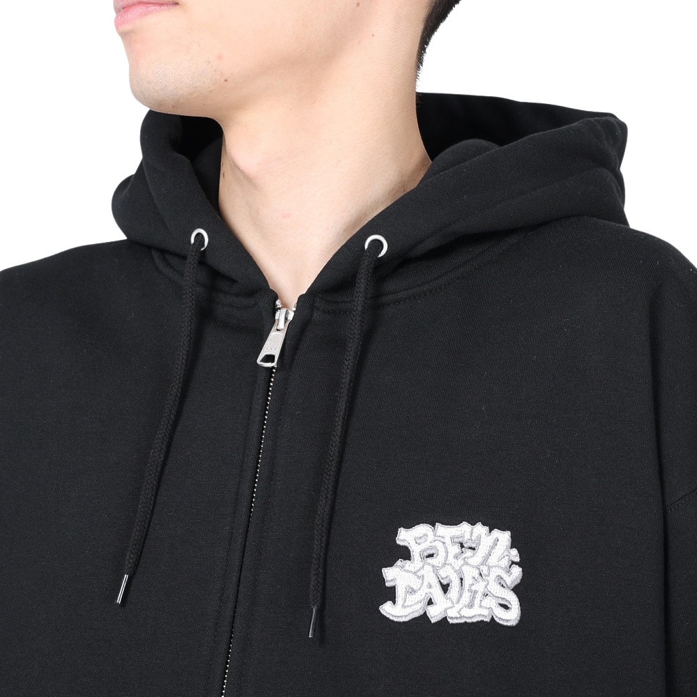 ベンデイビス（BEN DAVIS）（メンズ）スロー アップ フルジップ スウェットフーディー 24380012-01BLK
