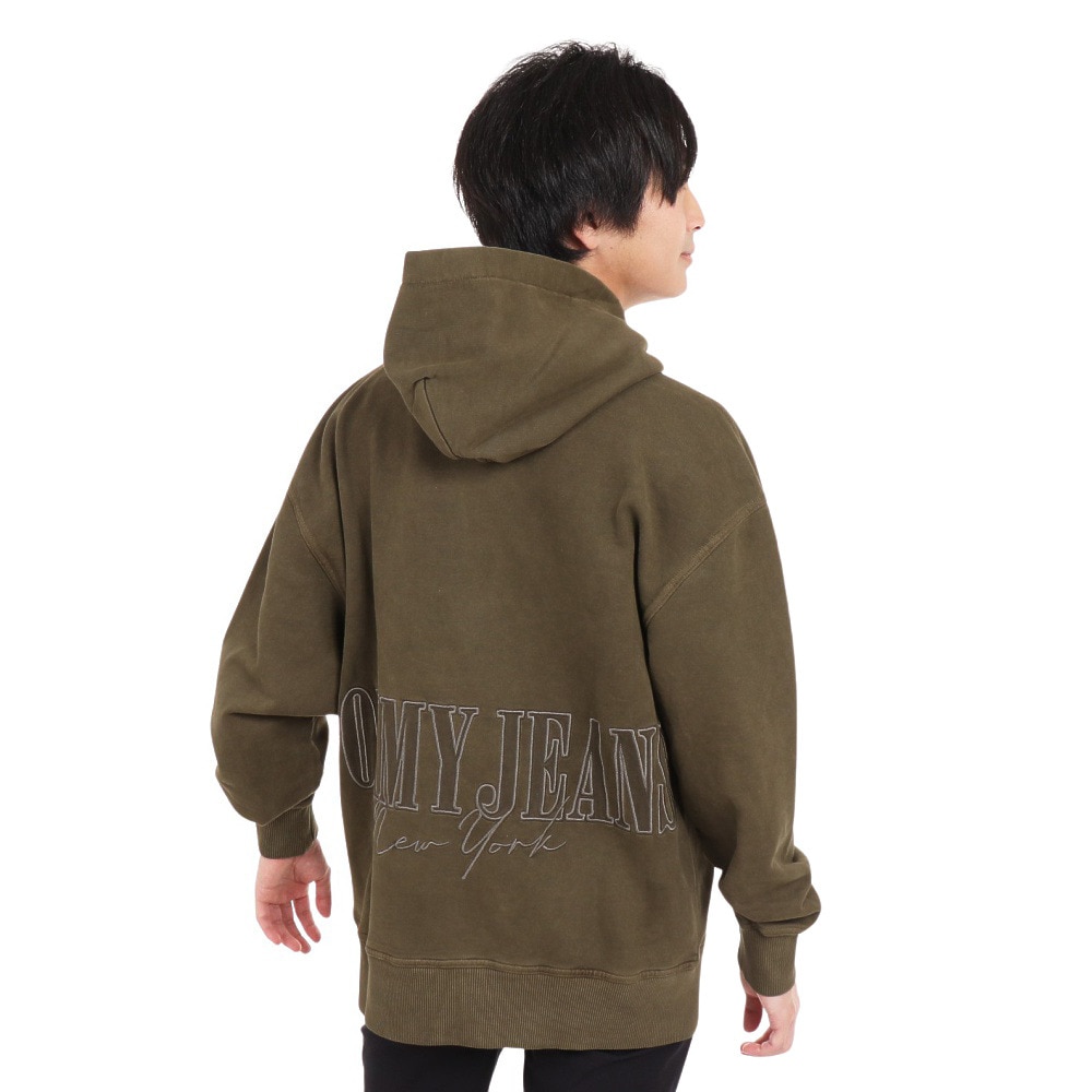 トミー ジーンズ（TOMMY JEANS）（メンズ）トーナルリニアフーディー DM17809-MR1