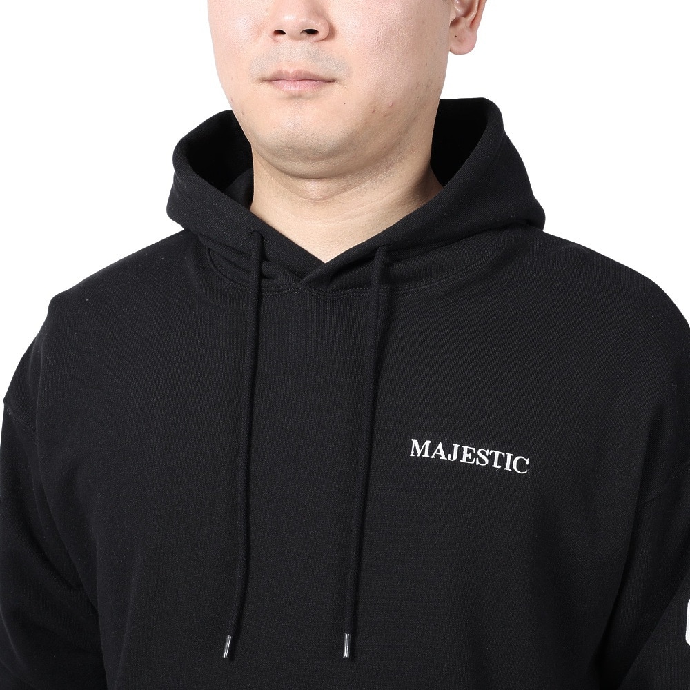 マジェスティック（MAJESTIC）（メンズ）プルオーバー フーディ OT0623FW0009-BLK