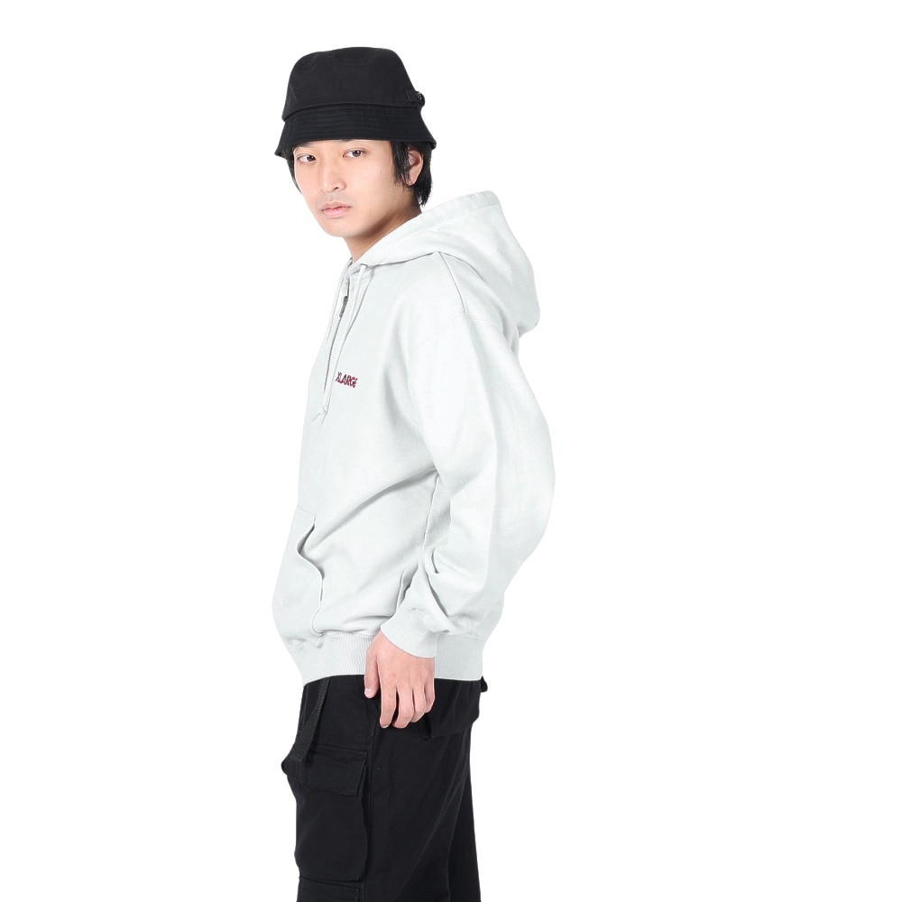 エクストララージ（XLARGE）（メンズ）スタンダードロゴ ジップフーデッドスウェットシャツ 101241012001-GREY