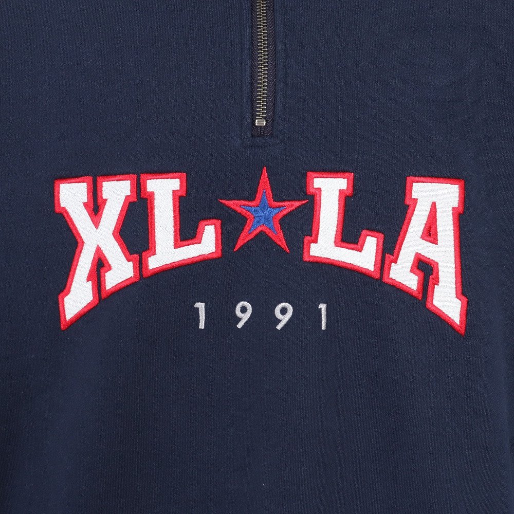 エクストララージ（XLARGE）（メンズ）XLLA ハーフジップ スウェットシャツ 101241012007-NAVY