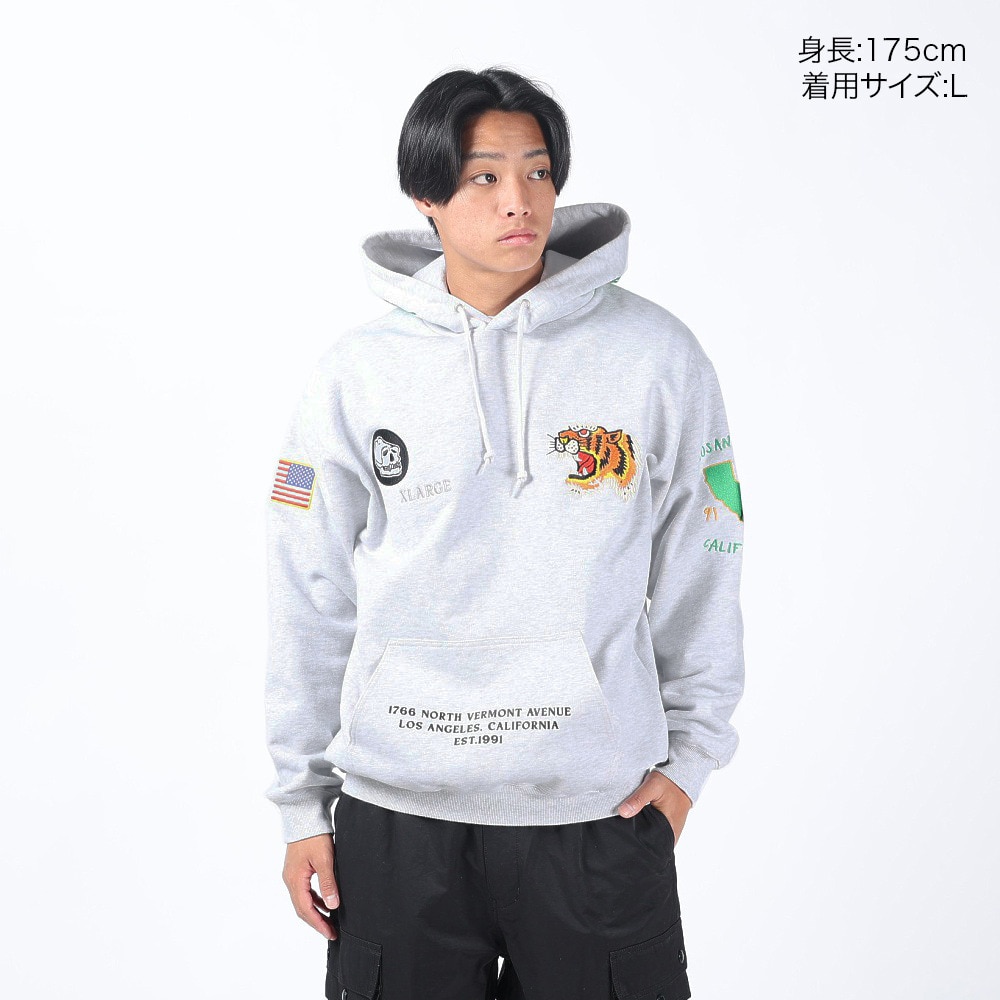 エクストララージ（XLARGE）（メンズ）TIGER EMBROIDERY フーディー 