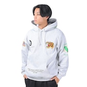 (メンズ)TIGER EMBROIDERY フーディースウェット 101241012014-ASH