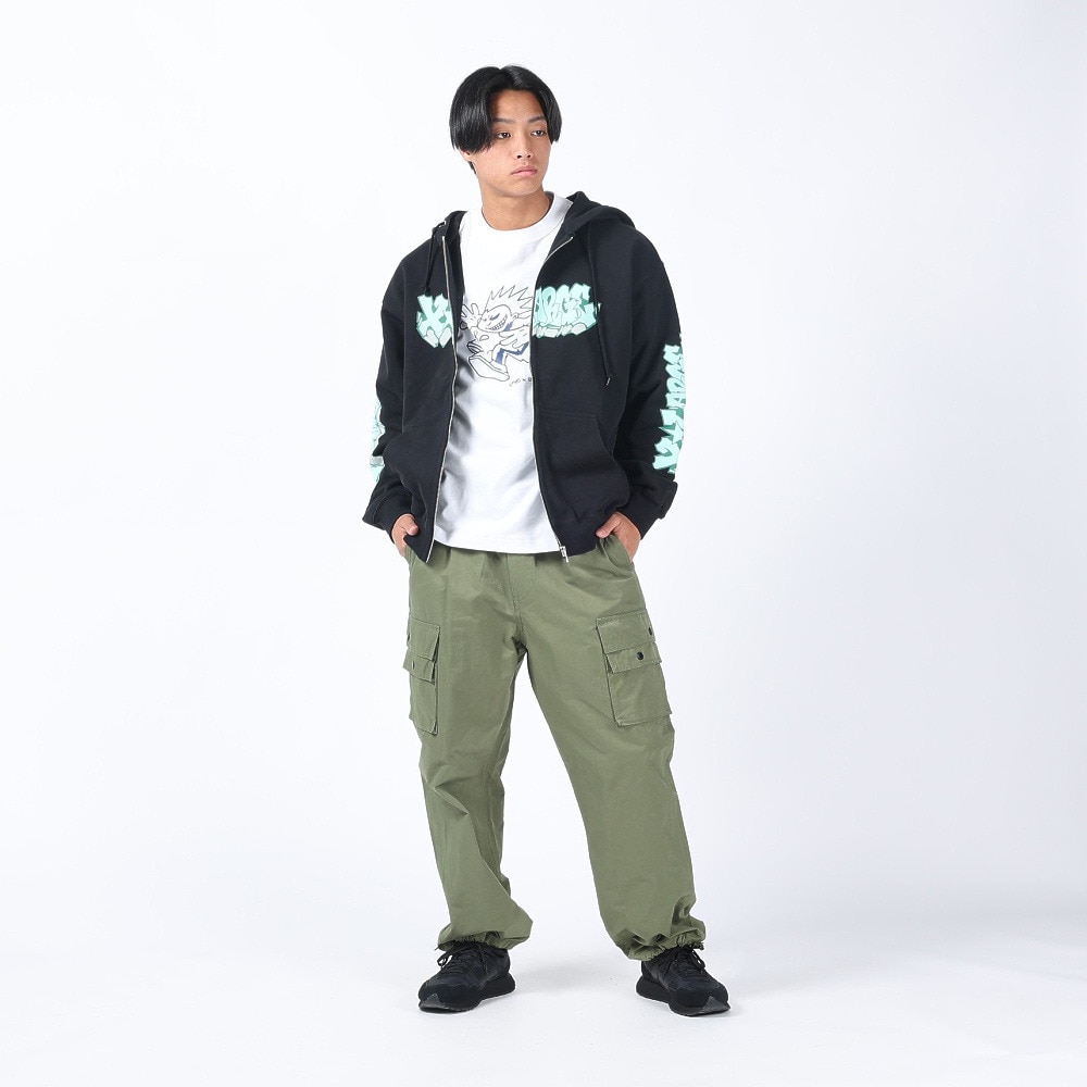 エクストララージ（XLARGE）（メンズ）GRAFFITI ジップアップフーディ スウェットシャツ 101241012015-BLACK