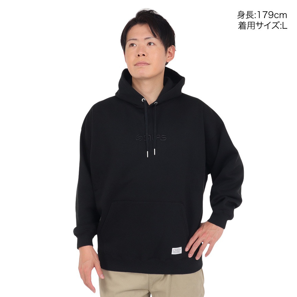 サイラス（SILAS）（メンズ）OLD ロゴベーシックワイド フーディー 110233012008-BLACK