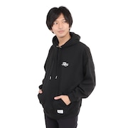 (メンズ)スクリプト ベーシック ワイド フーディー 110233012009-BLACK