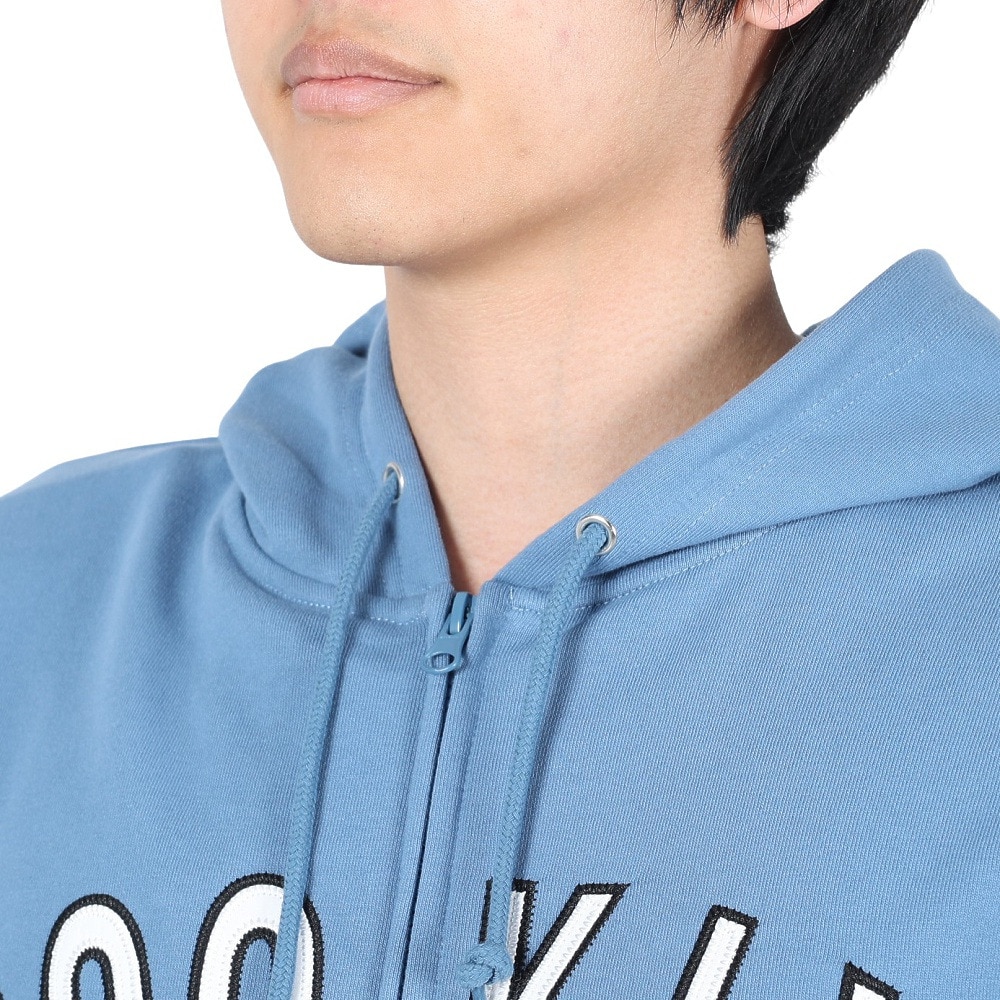 ヤックパック（YAK PAK）（メンズ、レディース）ブルックリン刺繍ワッペン ジップパーカ 4310014-67 BLG