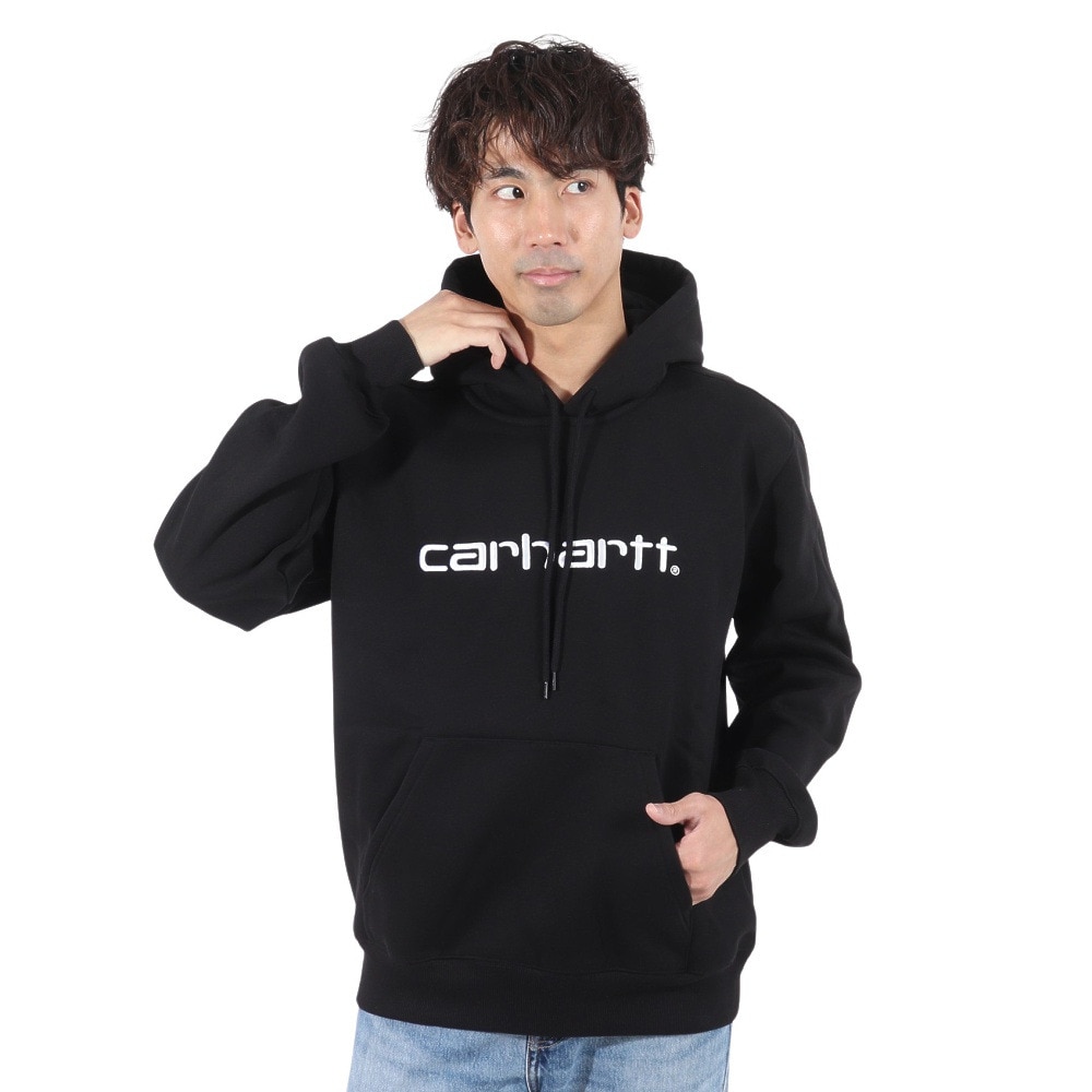 カーハート（CARHARTT）（メンズ）フーデッドカーハートスウェットシャツ I0305470D2XX